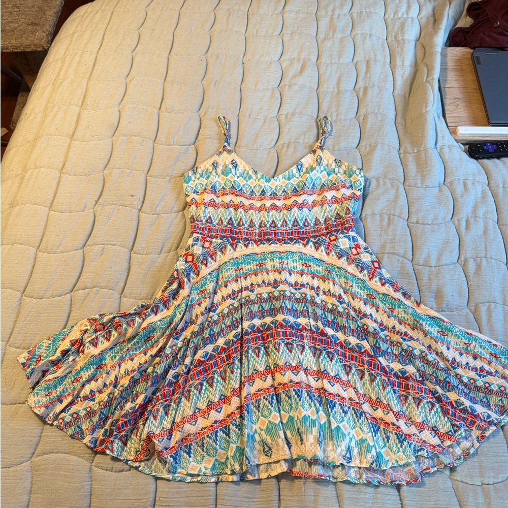 Forever 21 Multicolor Patterned Mini Dress